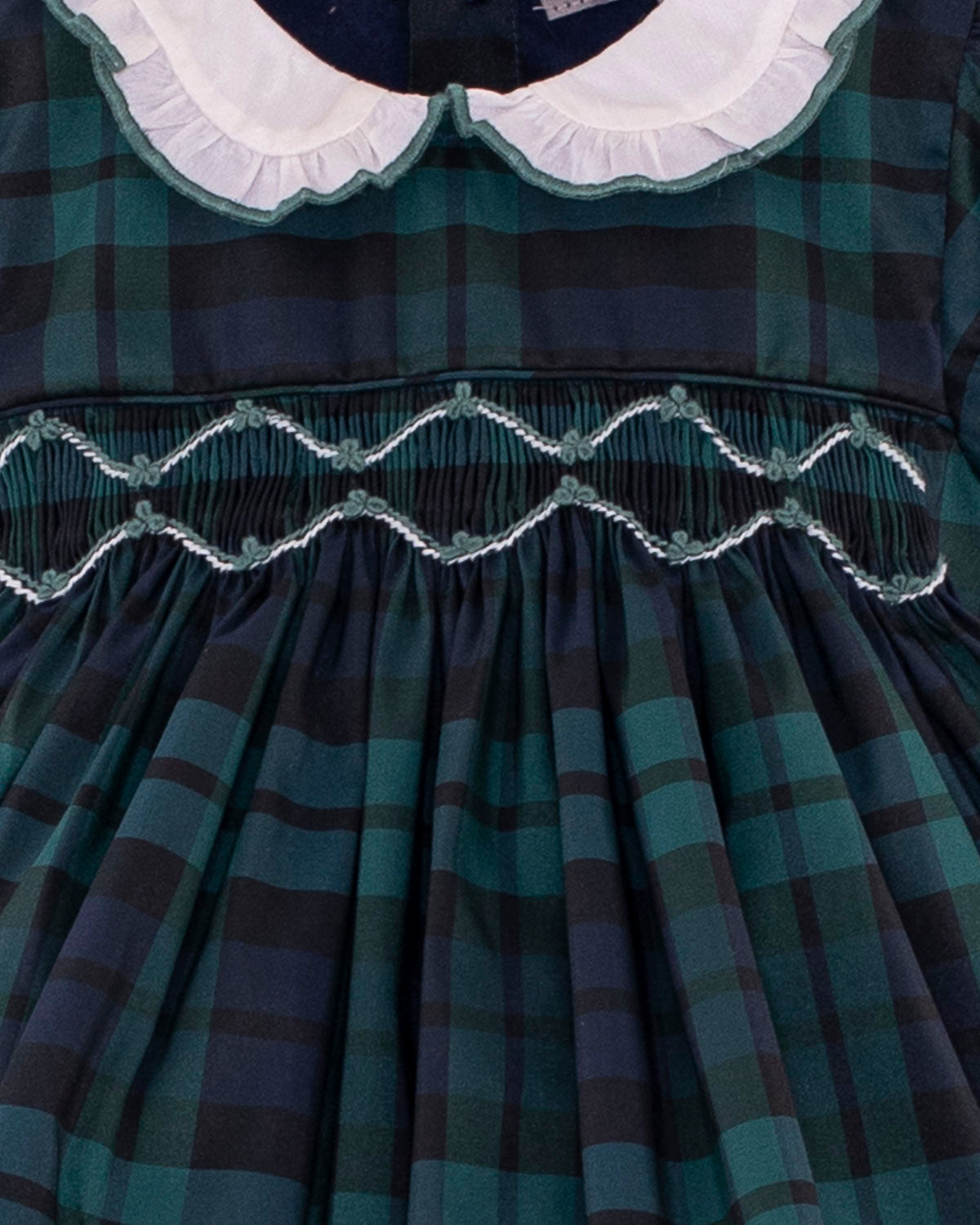 Baby Holiday Black Watch Plaid Smock Mini Dress Set